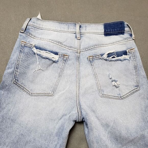 ABERCROMBIE & Fitch • Mid rise Boyfriend Jean in Medium Blue Distressed • 26 - Picture 7 of 14